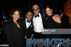 NEW YORK, NY - NOVEMBER 14:  (L-R) Actress Rosie Perez, Christian Rivera Foundation Founder John 'Gungie' Rivera, boardmember Andy Epstein, and WNBC News anchor Darlene Rodriguez attend the 10th Annual Christian Rivera Foundation Gala at Capitale on November 14, 2018 in New York City.  (Photo by Johnny Nunez/WireImage)