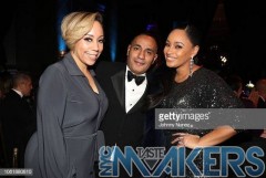 NEW YORK, NY - NOVEMBER 14:  (L-R) Radio personality Alyi V, Christian Rivera Foundation Founder John 'Gungie' Rivera, and Tahiry Jose attend the 10th Annual Christian Rivera Foundation Gala at Capitale on November 14, 2018 in New York City.  (Photo by Johnny Nunez/WireImage)