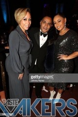 NEW YORK, NY - NOVEMBER 14:  (L-R) Radio personality Alyi V, Christian Rivera Foundation Founder John 'Gungie' Rivera, and Tahiry Jose attend the 10th Annual Christian Rivera Foundation Gala at Capitale on November 14, 2018 in New York City.  (Photo by Johnny Nunez/WireImage)