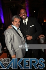 NEW YORK, NEW YORK - NOVEMBER 13: Luis Guzm?n (L) and James Cruz attend the 11th Annual Cristian Rivera Foundation Celebrity Gala on November 13, 2019 in New York City. (Photo by Johnny Nunez/WireImage)