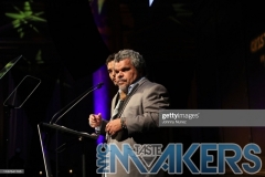 NEW YORK, NEW YORK - NOVEMBER 13: Ram?n Rodr?guez (L) and Luis Guzm?n speak onstage at the 11th Annual Cristian Rivera Foundation Celebrity Gala on November 13, 2019 in New York City. (Photo by Johnny Nunez/WireImage)
