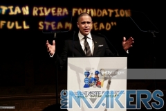 NEW YORK, NEW YORK - NOVEMBER 13: Crazy Legs speaks onstage at the 11th Annual Cristian Rivera Foundation Celebrity Gala on November 13, 2019 in New York City. (Photo by Johnny Nunez/WireImage)