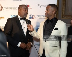 NEW YORK, NEW YORK - NOVEMBER 15: Malik Yoba and AJ Calloway attend the 14th Annual CRF Celebrity Gala at Capitale on November 15, 2023 in New York City. (Photo by Joy Malone/Getty Images)